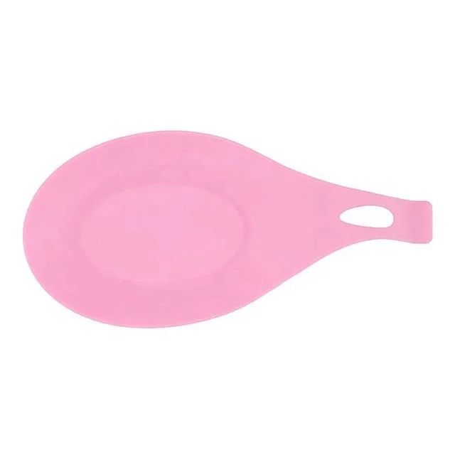 High Quality Silicone Spoon Rest Durable Silicone Rubber Spoon Mat Spoon Holder