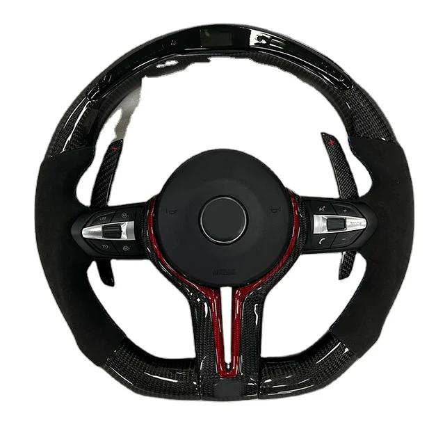 M Performance Modified Alcantara LED Sport Steering Wheel Carbon Fiber for BMW for BMW X1 X3 X4 X5 X6 F10 F20 F30