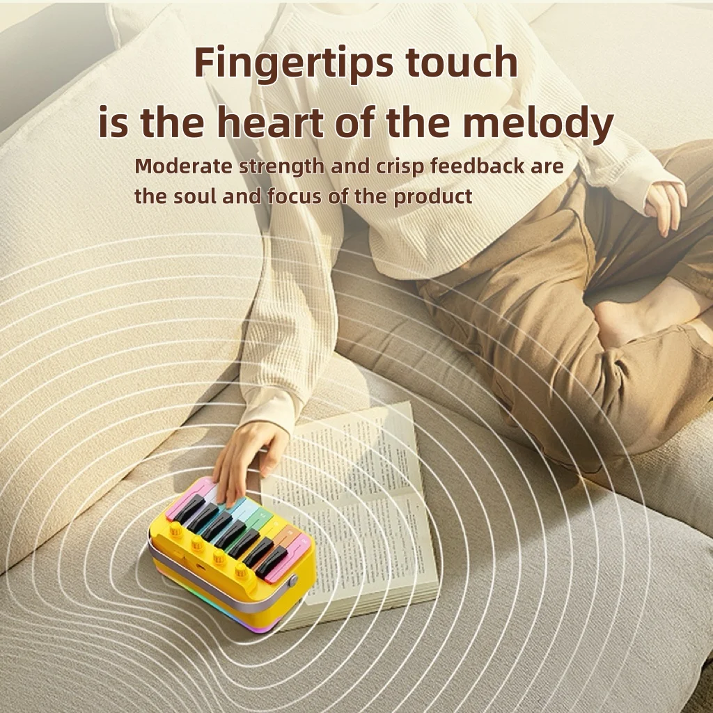 Bluetooth Speakers BT5.3 Toy Piano Keyboard for Kids Upgrade Piano Toys for 3 4 5 6 7 8 Year Old Girls Boys