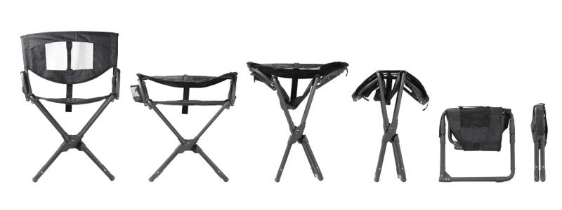 Wholesale portable oversized aluminum folding camping lightweight black metal outdoor director chairs