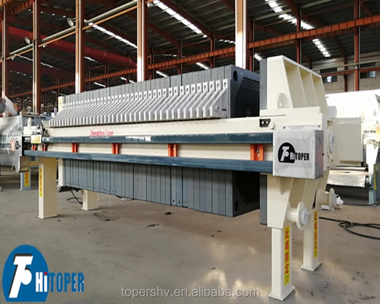 Intelligent Hydraulic Membrane Horizontal Filter Press Machine Working