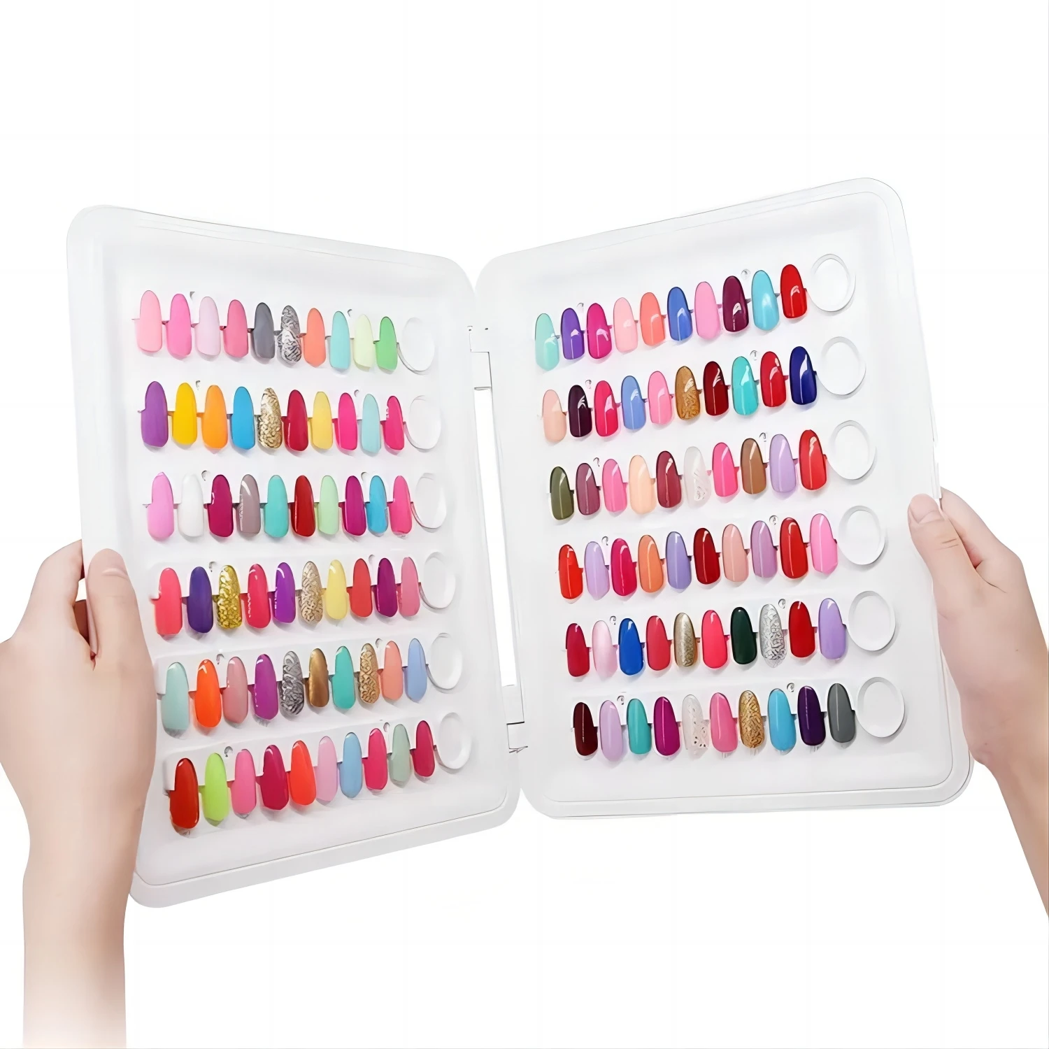 120 Color Portable C9 Nail Color Card Gel Polish Display Book Nail Swatch Book Nail Color Book