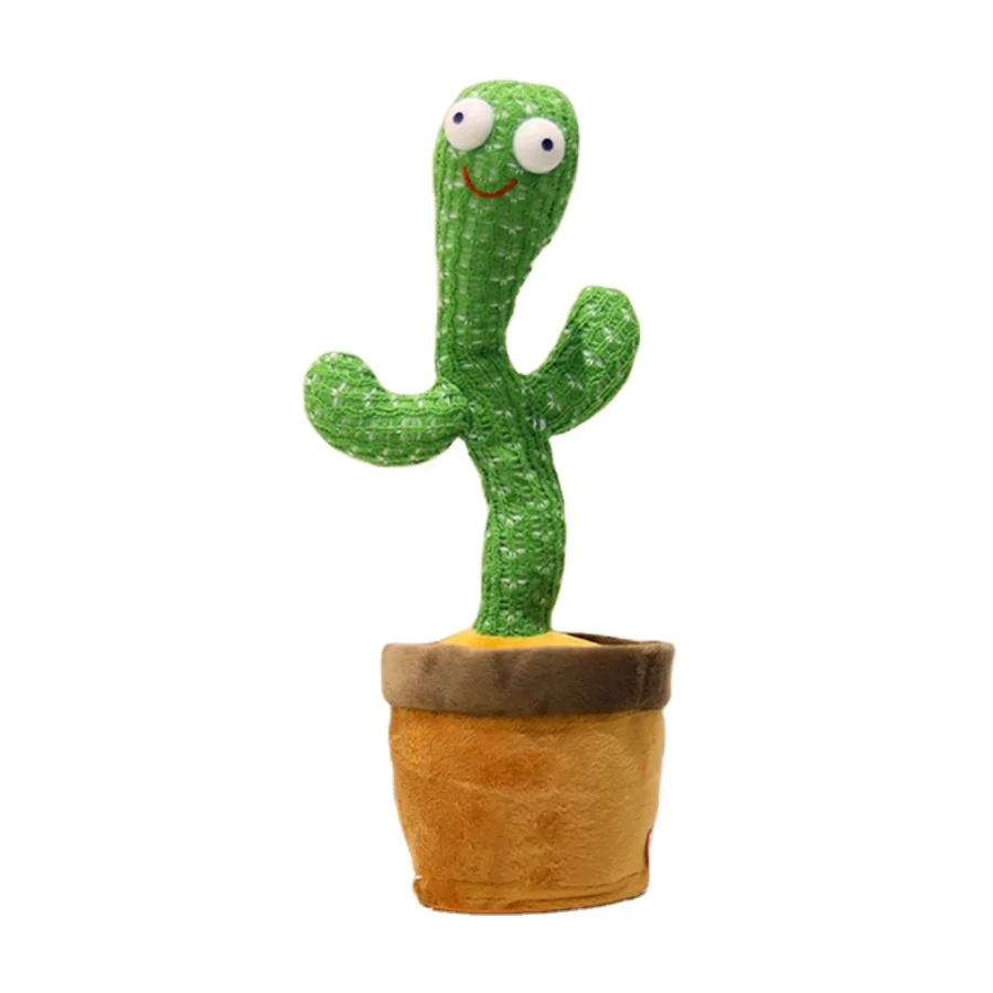 Hot Sale Products Cute Stuffed Flowerpot Twisting Dance Cactus Doll Talking Singing Music Dancing Cactus Plush Toy