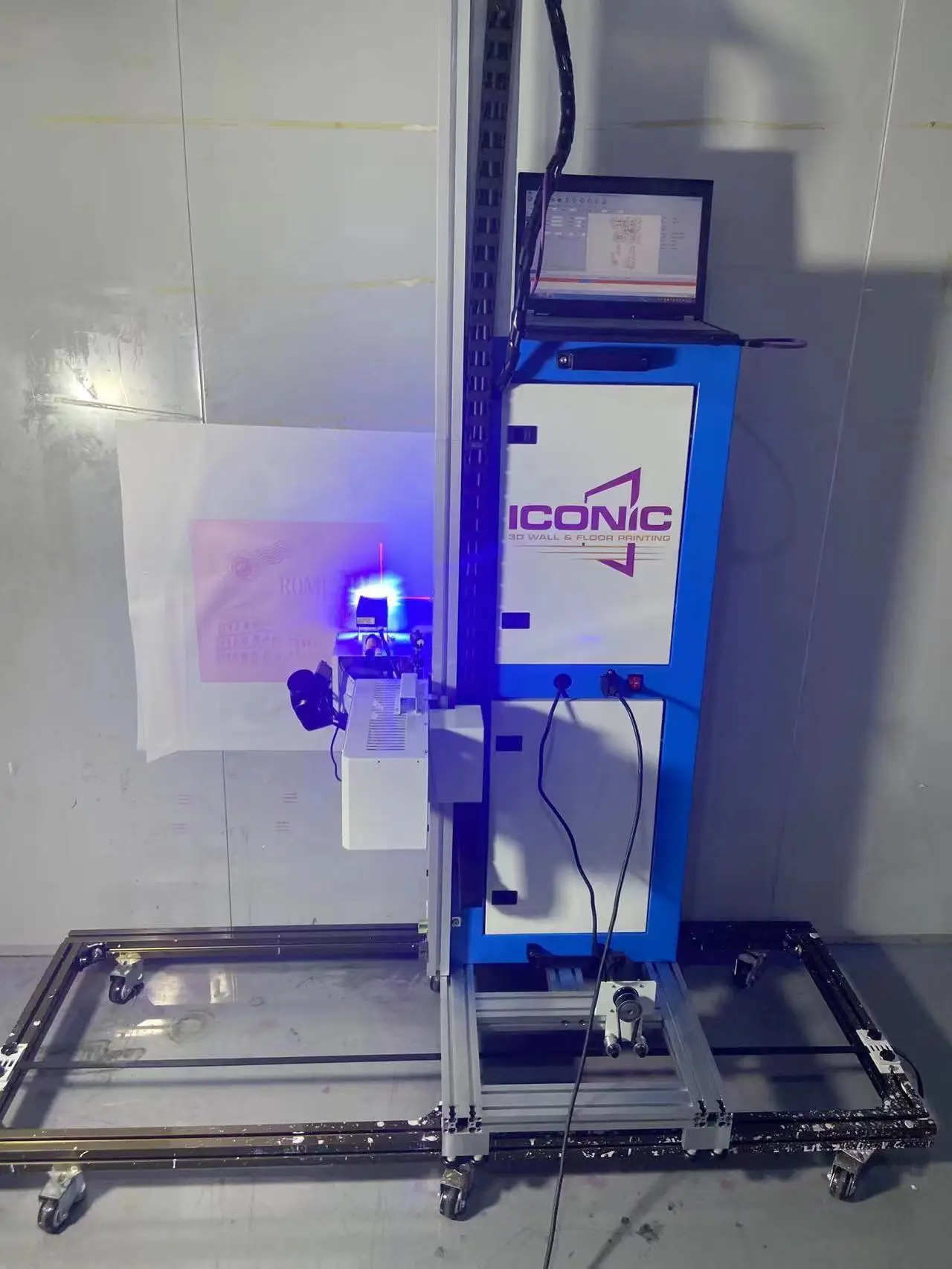 UV 3D Vertical Wall Pen Mural Inkjet Printer DX7 Print Heads for Advertising Wall & Floor Prints Dimensions A3 A1 A2 A4