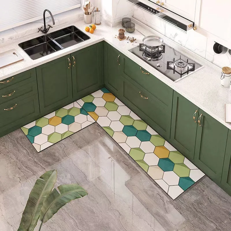 Factory direct sales modern hot-selling waterproof and non-slip kitchen carpet floor mat, wholesale price 3D printing