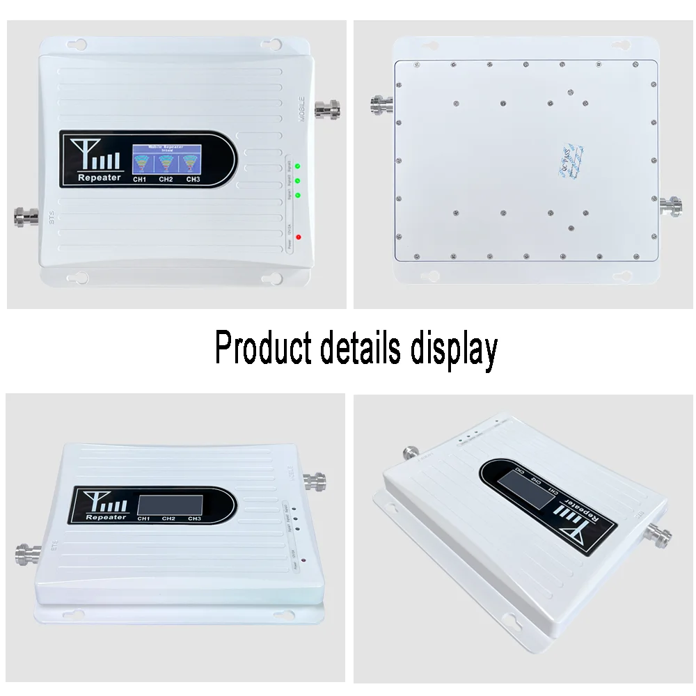 Hot Selling Cellular Network Booster 900 1800 2100 Mobile Phone Signal Amplifier 2 3 4G Tri Band Signal Repeater//Booster