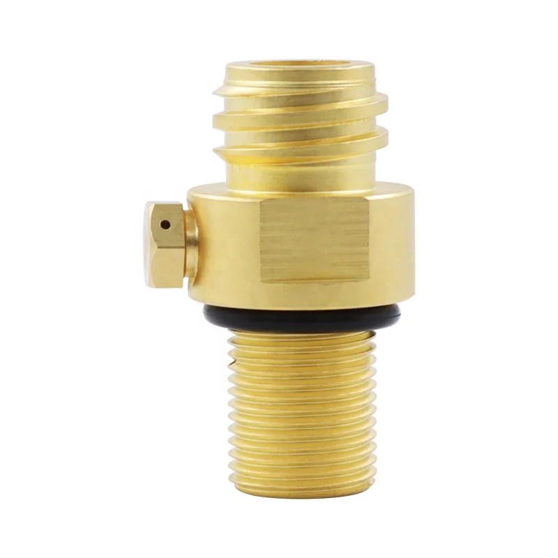 New High Accuracy Copper M18*1.5 to TR21-4 Soda Cylinder Valve for Home Industry Soda Maker Machine