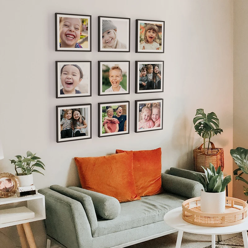 Wholesale 20*20cm 8*8inch home decor products wood decorations for home paintings home decor plastic frame