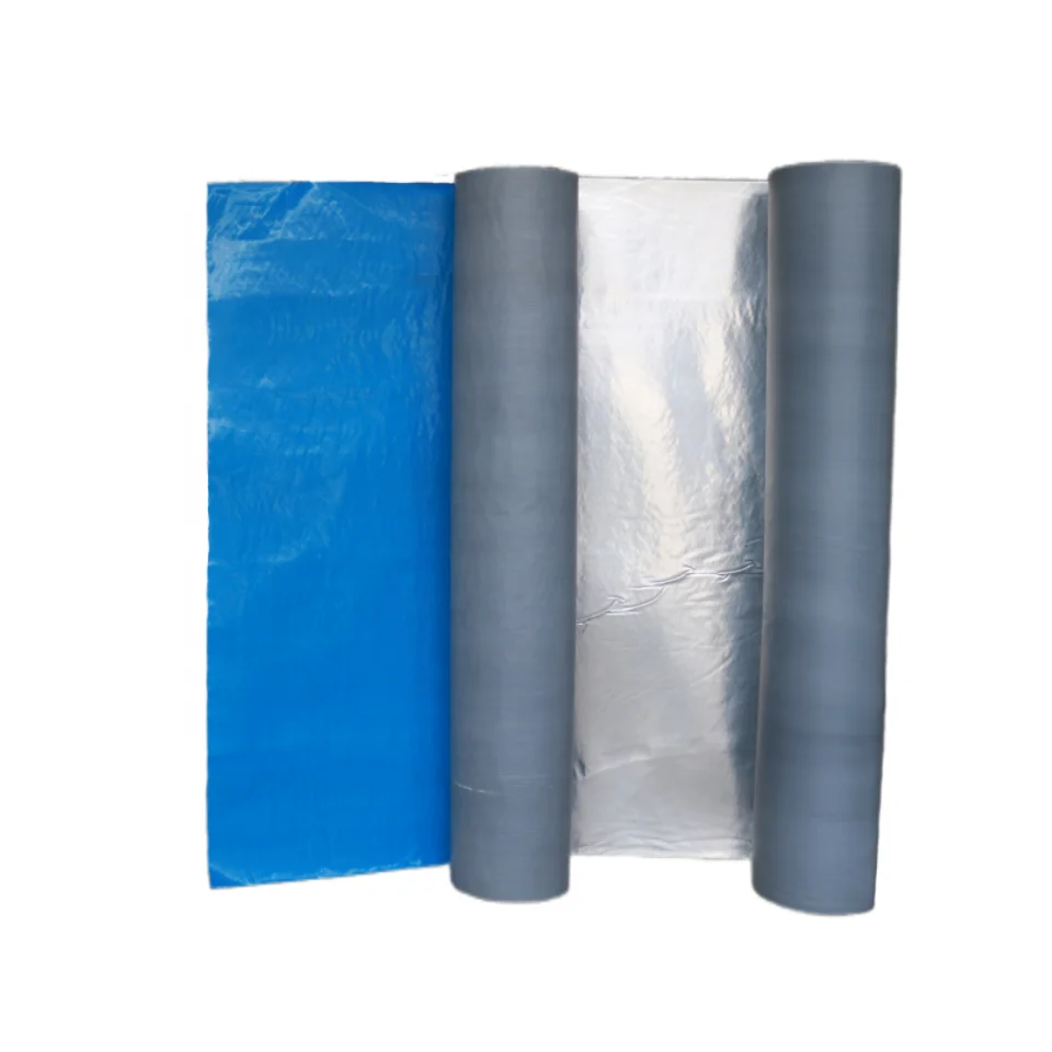 Color steel tile special non open flame strong self-adhesive roof membrane waterproof insulation roll material
