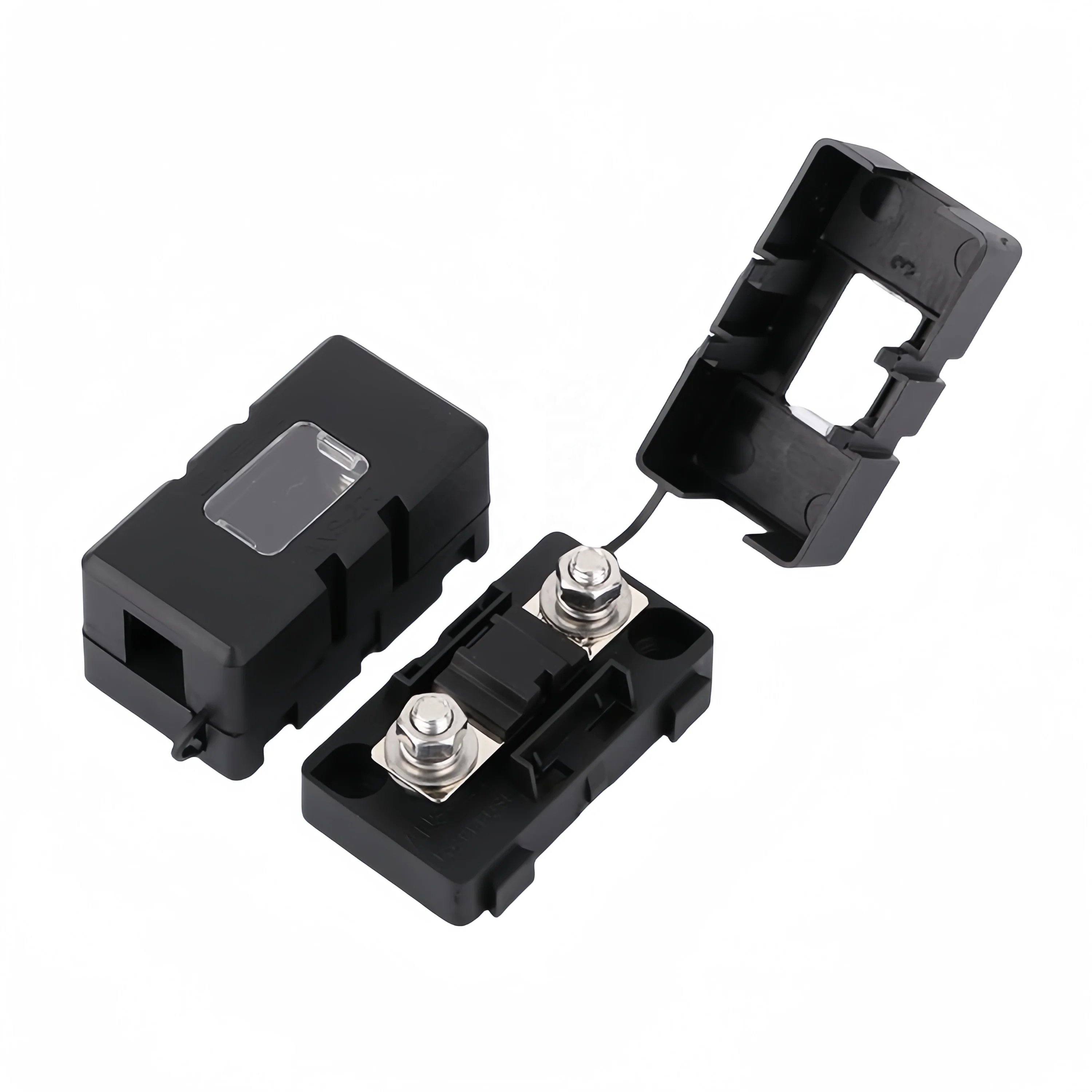 12v fuse box Multi way car fuse holder 30A-200A 58V32V12V midi fuse holder with cover