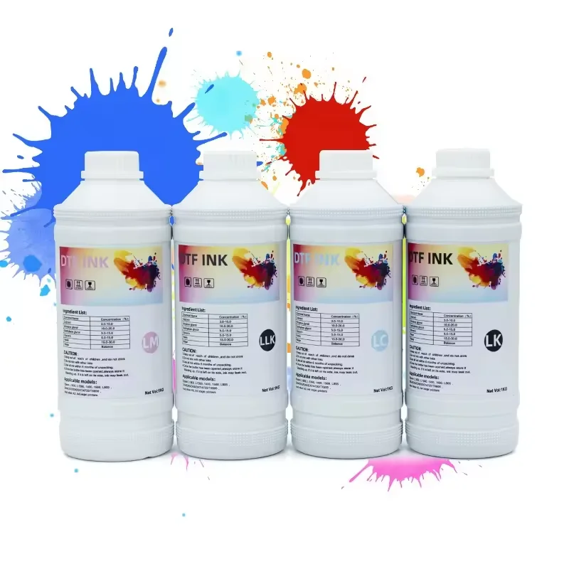 Best selling premium Dtf ink 1000ml for Desk printer l1800 a3 xp600 printer white ink magnetic cmyk color  in guangzhou China