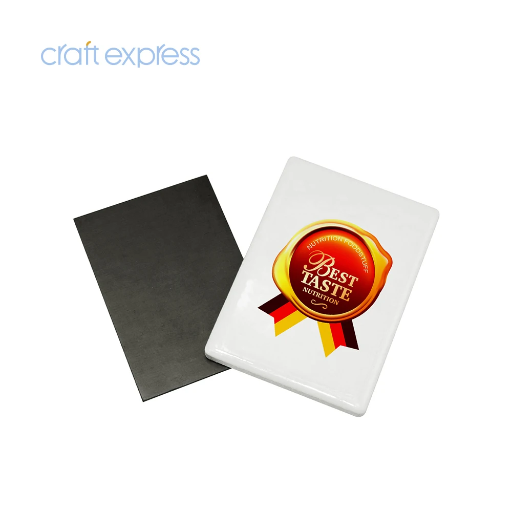 Craft Express Wholesale Sublimation Blanks Ceramic magnetic business card custom logo professional manufacturer soft pvc fridge magnet