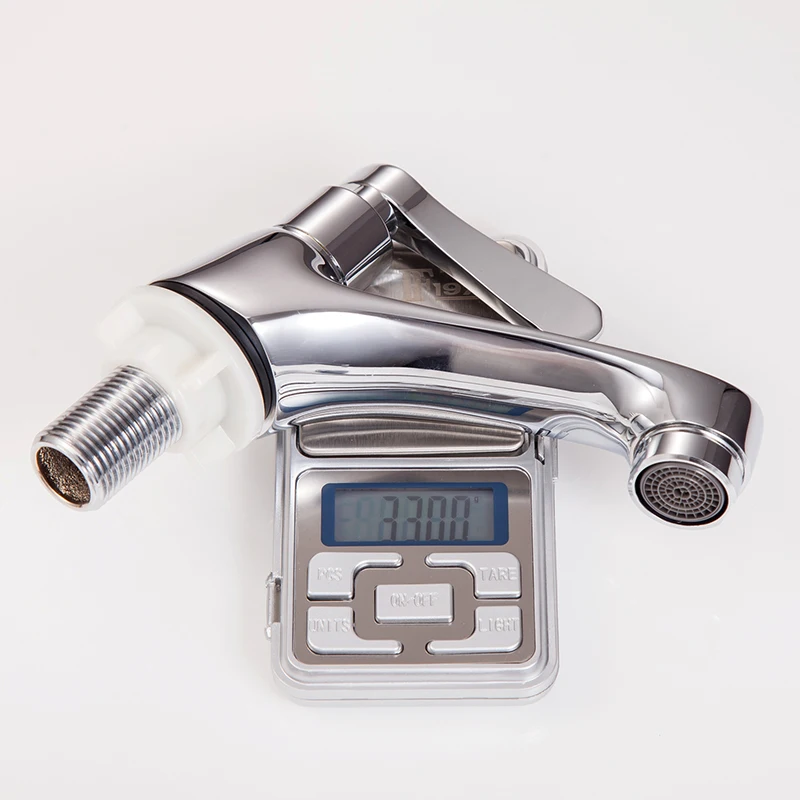 Zinc Handle Brass Body Polished Kitchen Faucet Single Handle Freestanding Bathtub Faucets Quick Open Brass Ceramic Cartridge