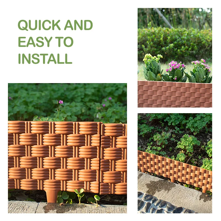 Garden Fencing Low MOQ Easy Edge Garden Edging Decoration Fence Garden Palisade Fence