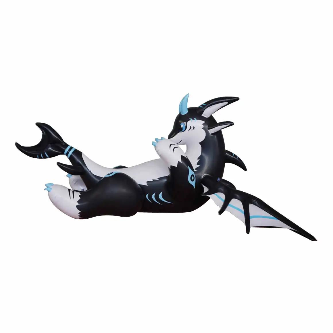 Popular 2.5 Meters Long Giant Inflatable 3D Green Dragon Custom Vinyl Inflatable Cartoon Dragon Riding Animal Toys