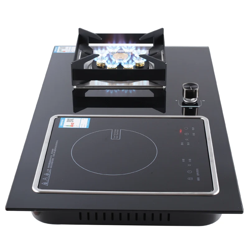 kitchen built in appliances LPG electric gas electric stoves 2 burner for Outdoor Household Hotel Garage Glass Surface Material