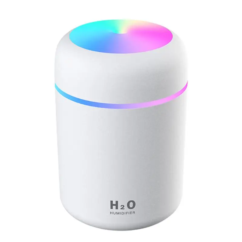 Portable 300ml Electric Air Humidifier Aroma Oil Diffuser USB Cool Mist Sprayer with Colorful Night Light for Home Car