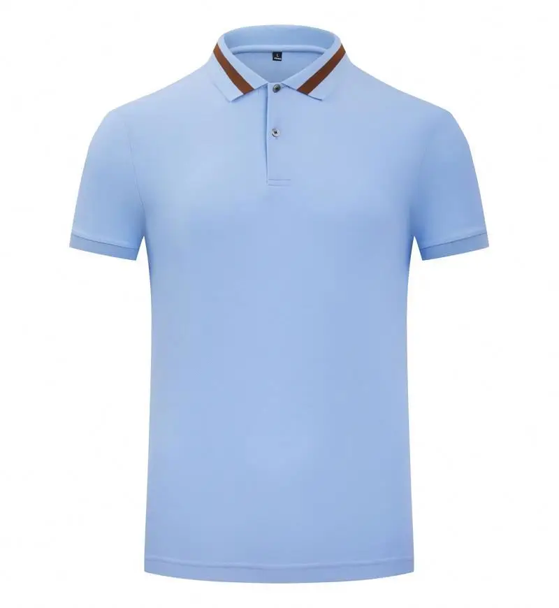 Ice porcelain cotton polo shirt custom printed logo, pure cotton summer clothing print, custom embroidered t-shirt