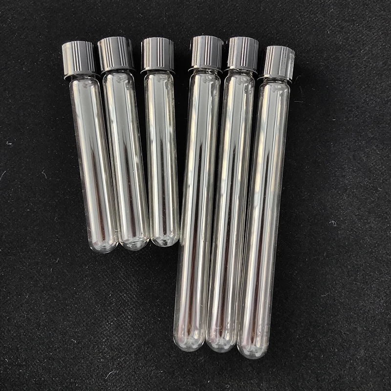 Детская термостойкая упаковочная трубка из боросиликатного стекла с винтовыми крышками