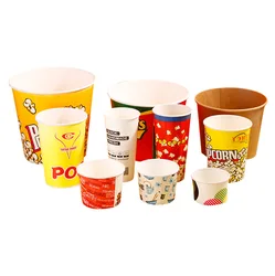 Custom wholesale disposable fast food packaging box fried chicken bucket thickened commercial family bucket popcorn bucket box