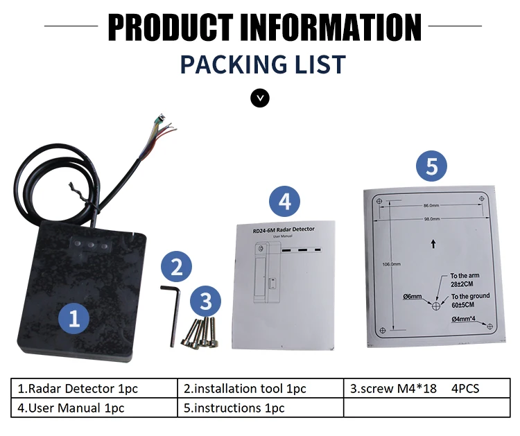 wireless radar detection with high sensitivity radar vehicle sensor