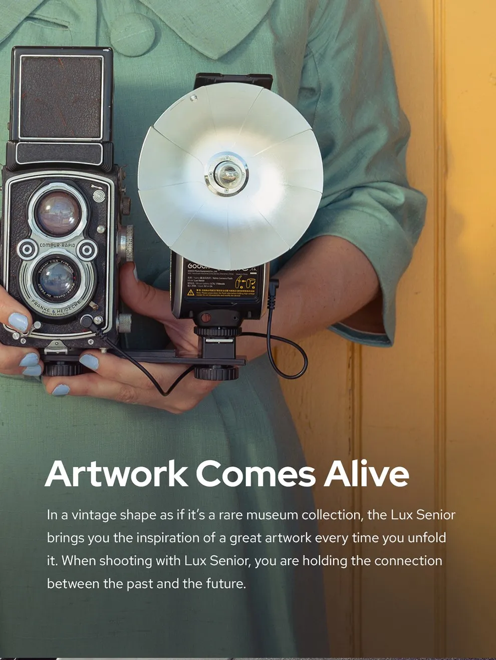 Godox GN14 Lux Senior Retro Camera Flash Light 7 Levels Speedlite Universal for Canon Sony Nikon Fuji Olympus Photography Camera