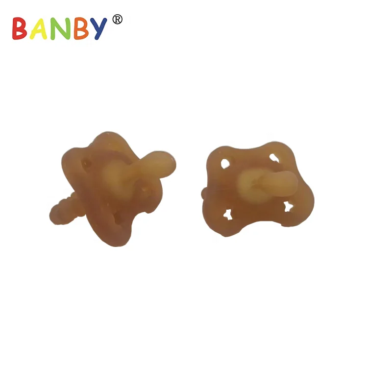 Bibs BPA Free Natural RUbber Baby Pacifier Round 1 for 0-6 Months