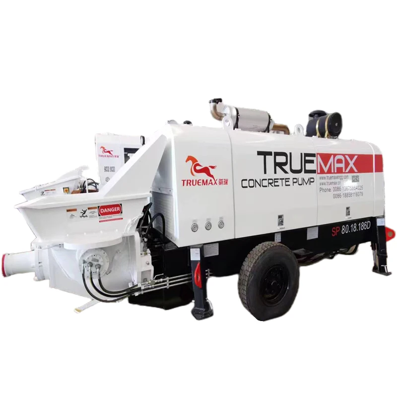 Diesel concrete transfer pump truck concrete trailer pump for sale