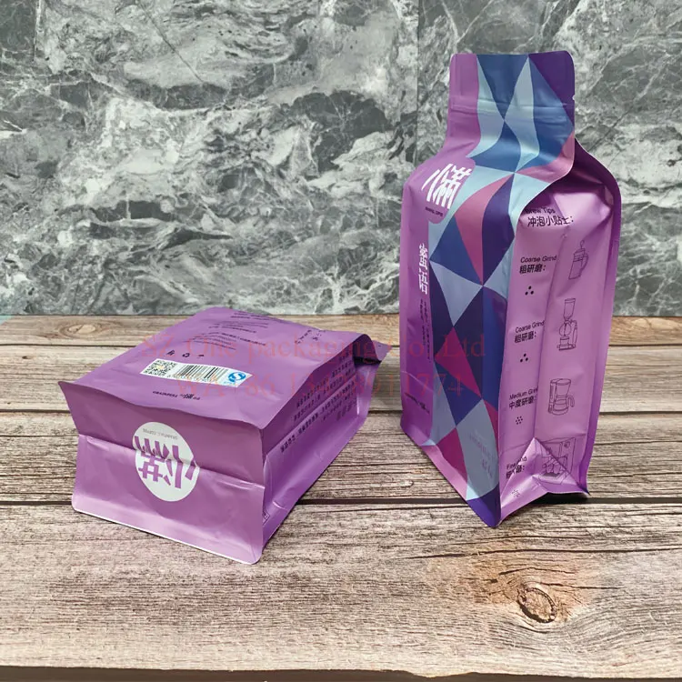Матовый влагостойкий пакет для упаковки кофейных зерен finished1LB 500 г с