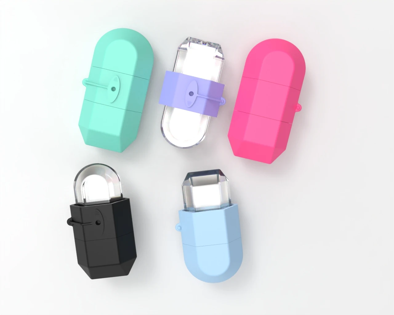 Reusable Daily Care Silicone Ice Capsule Facial Roller Ice Holder Face Cube Ice Tray Mold for Face Neck Eye