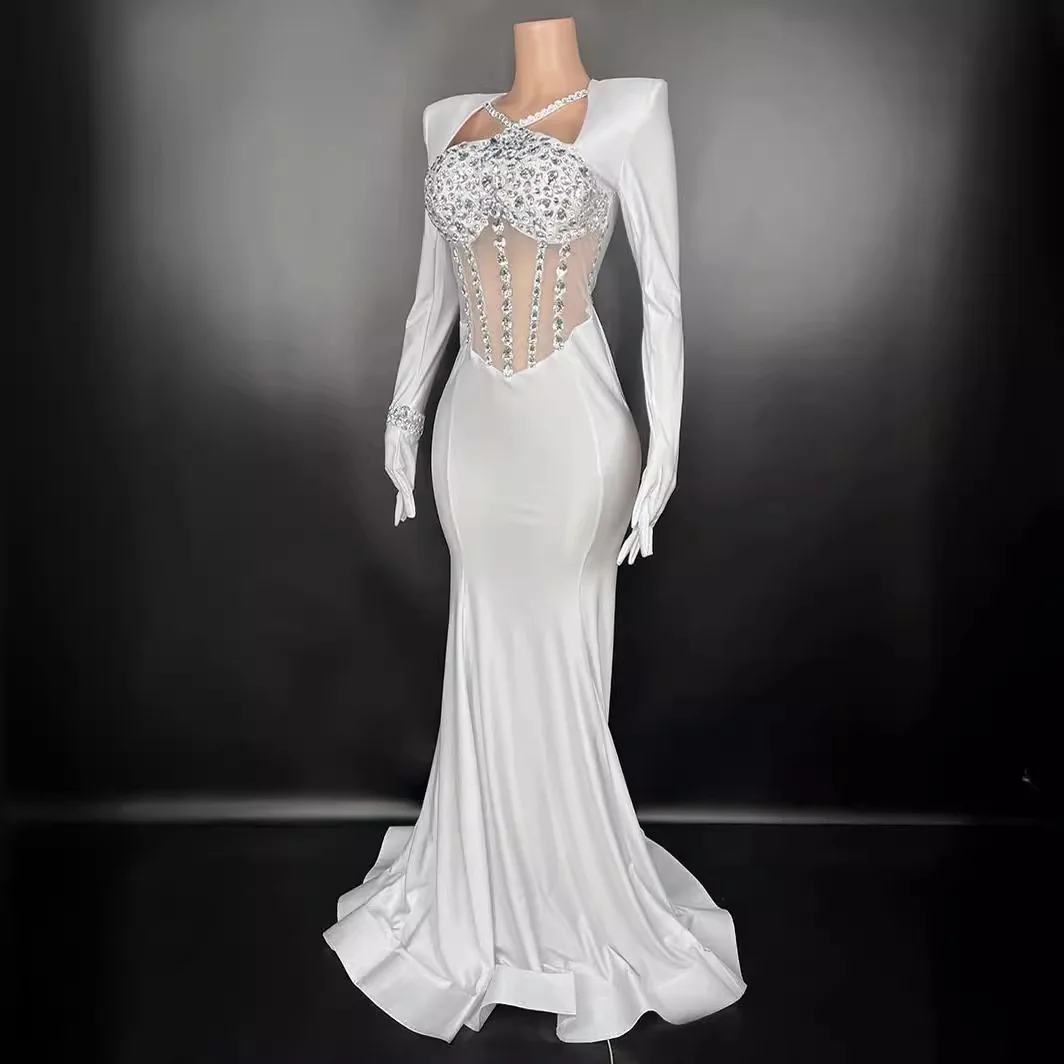 AL1766 luxury long sleeve party wear dresses for women elegant long ladies Celebrity Nightclub Sexy Evening party dress