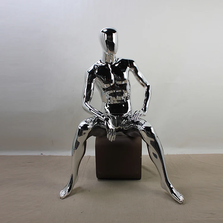 High quality electroplating male full body display male mannequin dummy