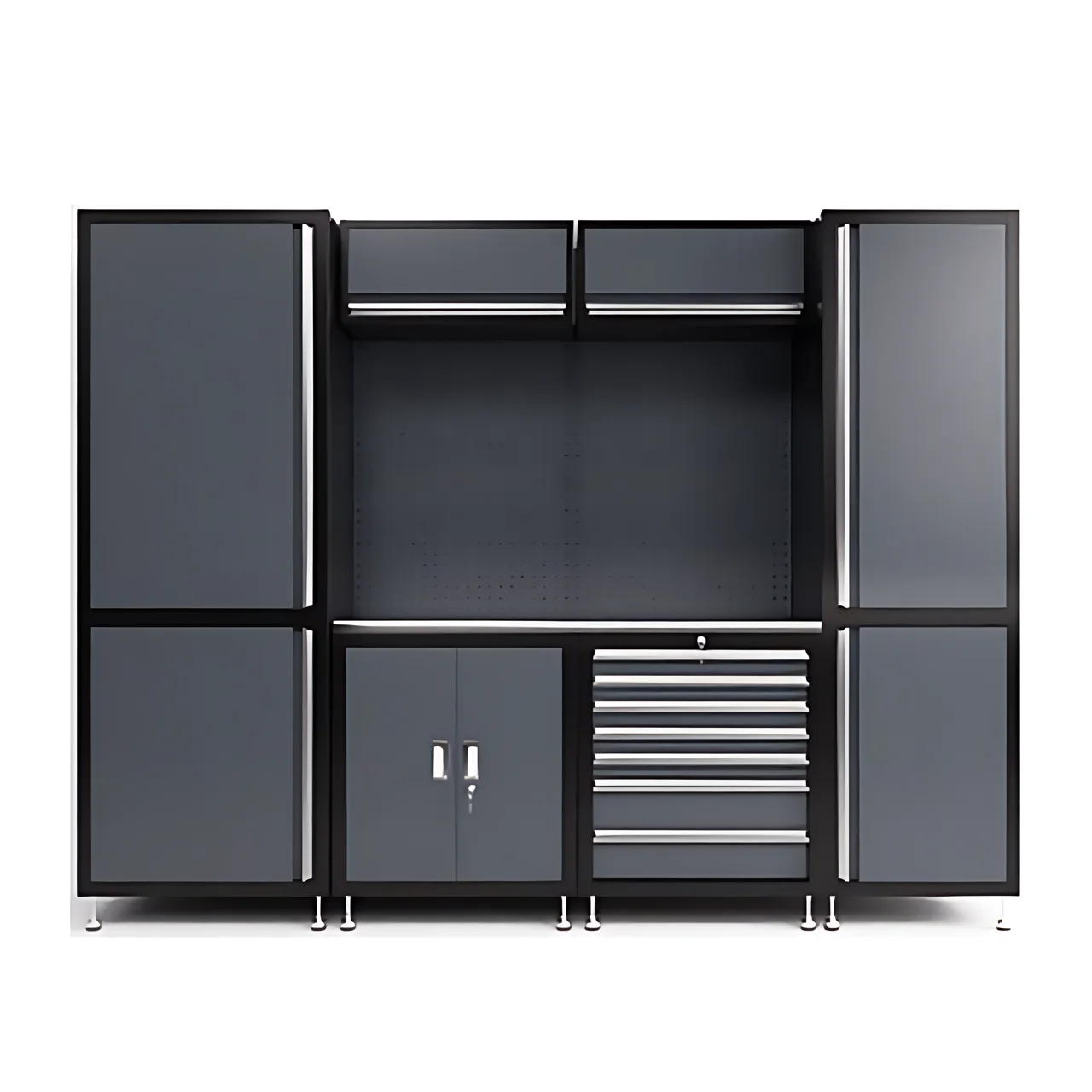 New Design Garage Storage Combination Tool Cabinets Heavy Duty Workshop Metal Work Bench
