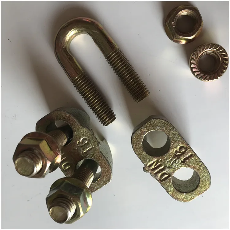 Wholesale 5-40mm Galvanized Malleable A Type Din 1142 Wire Rope Clamp Clip Rigging Hardware