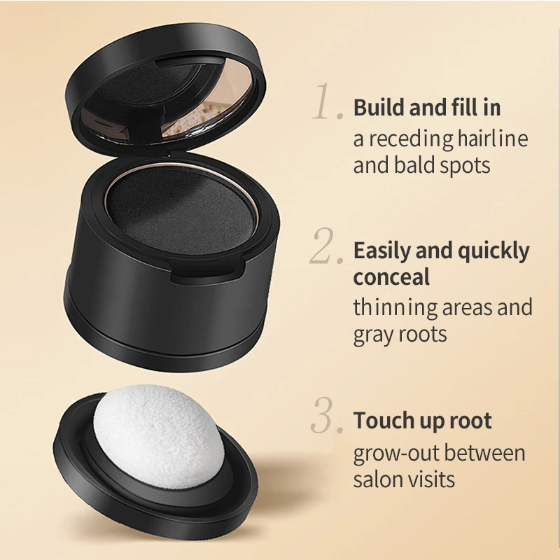 Conceals Hair Loss Root Touch Up Hairline Powder Stamp Instantly Hair Powder Toppers for Thinning Hair Root Cover Up