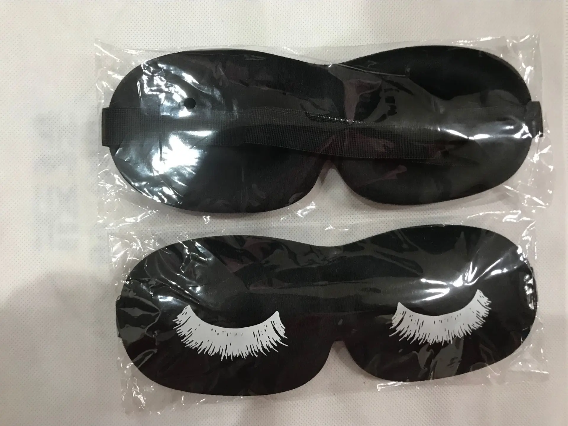 J072 small moq Customized Sleeping Eye Mask /eyelash printed mask