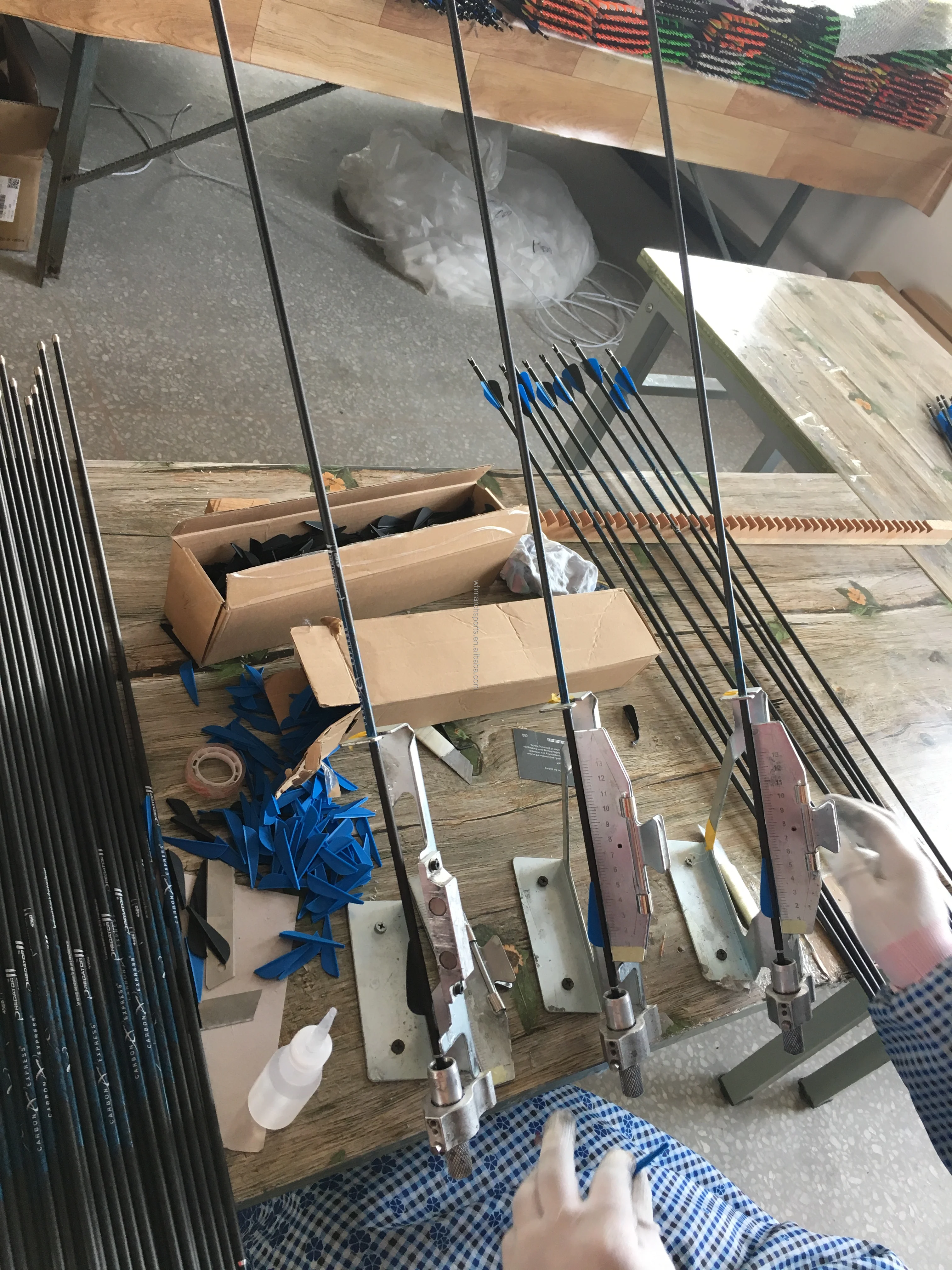 Archery spiner 40T carbon arrow 5.2mm shafts straightness 0.001for bear hunting deer compound bow arrows