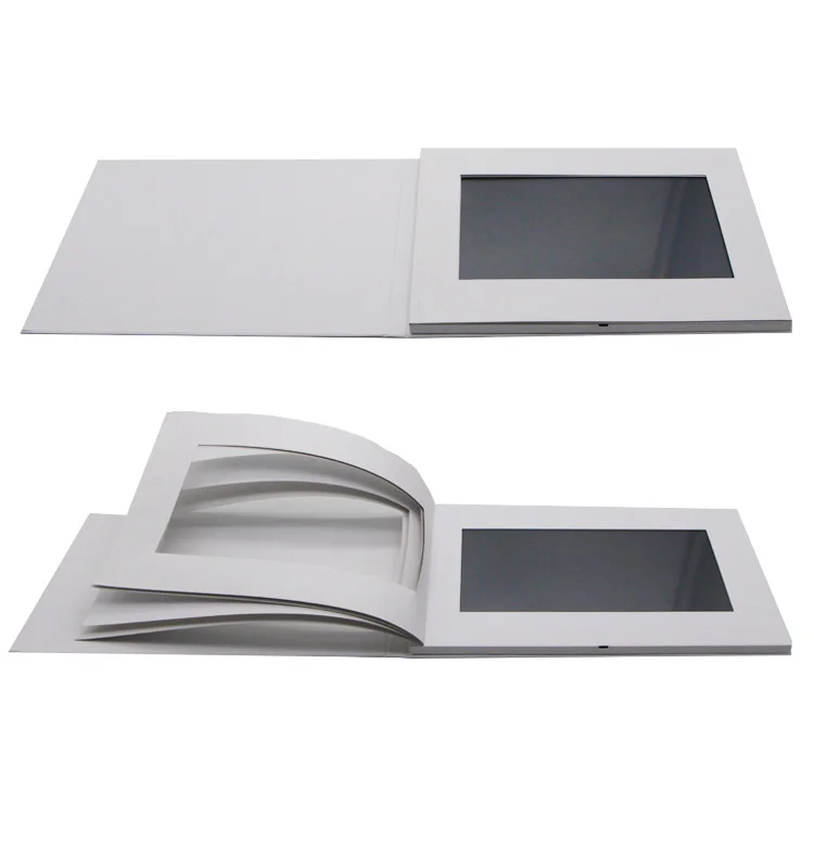 Hot 5 inch 128MB video greeting brochure card wedding invitations