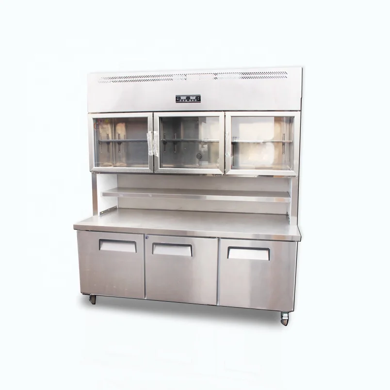 Supermarket Vertical Fruit Vegetables Fresh Keeping Ark Malatang Refrigerated Display