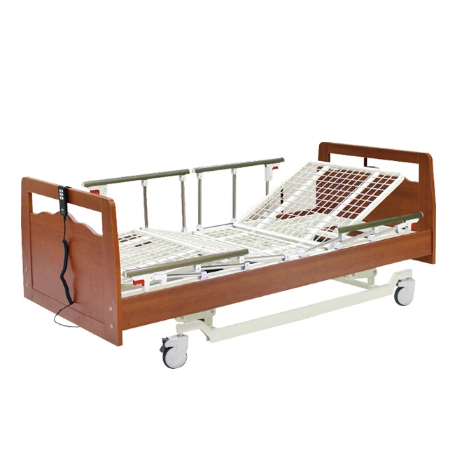 
Manufacturer supply home 3 functions nursing home furniture wooden nursing hospital bed electric 