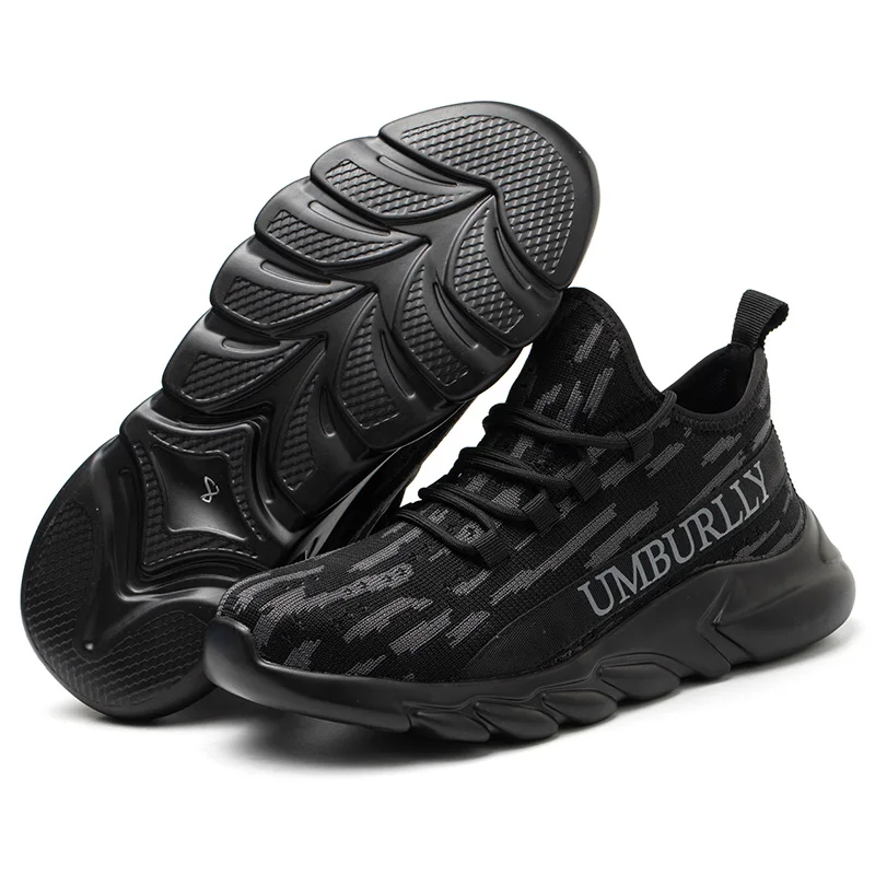 DianSen OME Custom logo Steel Toe Shoes for Men Indestructible Sneakers Industry Work Boots Lightweight Sports Safety Shoes