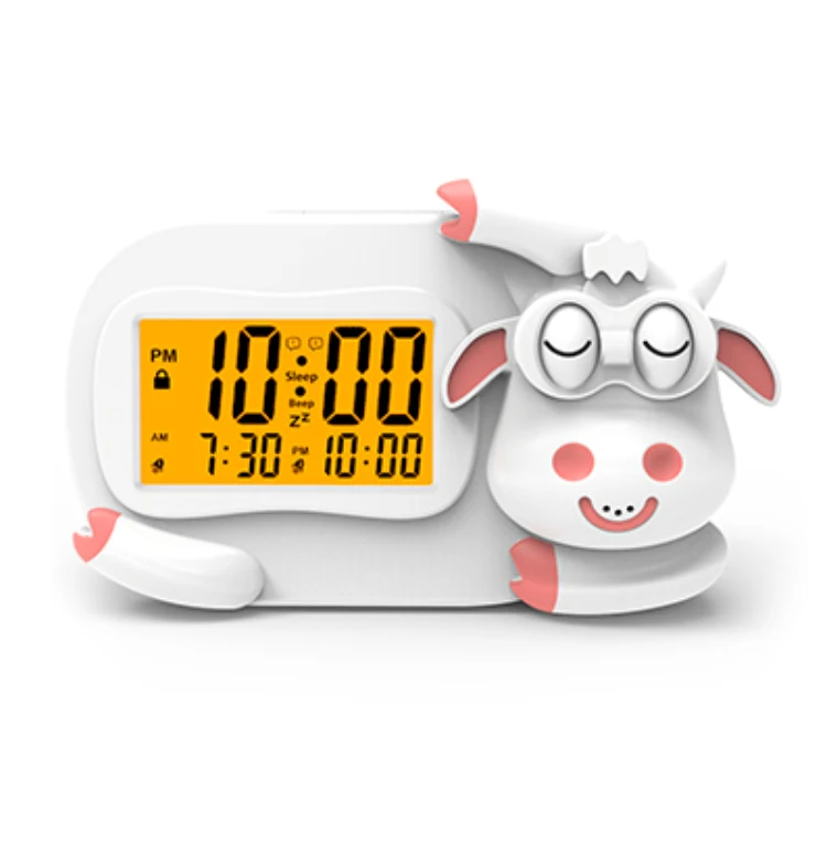 Children Alarm Clock Boy And Girl Favorite Cute Animal Clock Sleep Trainer Kids With Light