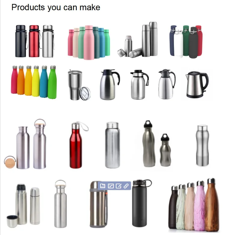 thermo forming machine flask manufacturing machine tumbler making stainless steel water kettle production line of kettle machine