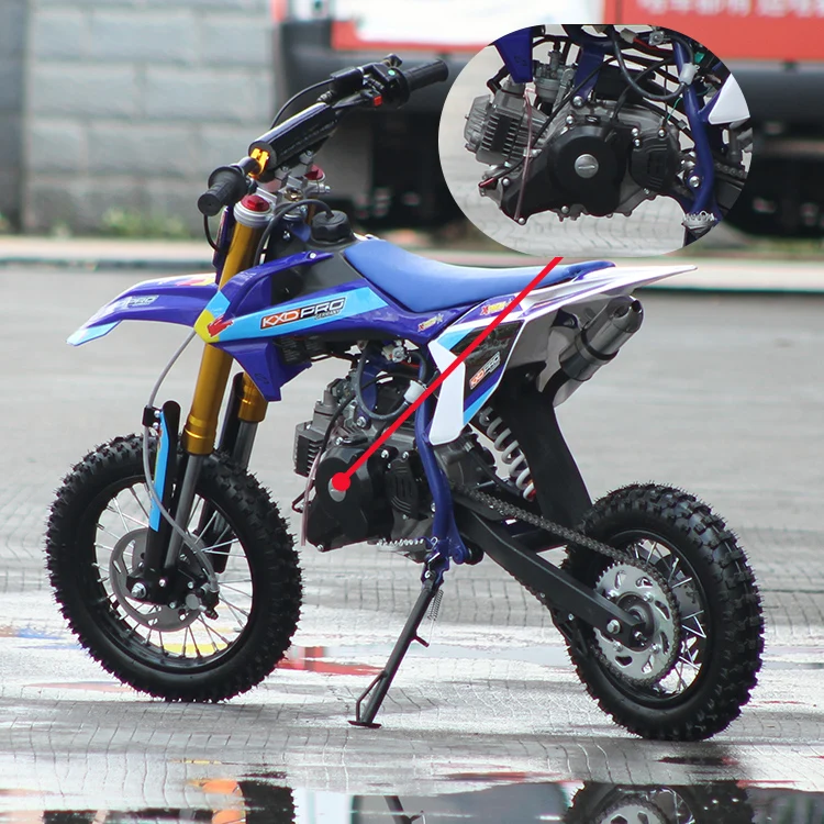 Newest non adjustable hydraulic rear fork air cooling 4 stroke engine kids pit bikes dirt bike 50 cc