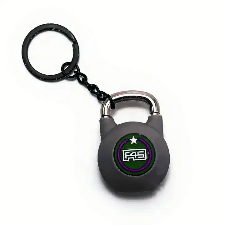 custom logo F45 Kettlebell keyring bumper weight plate dumbbell keychain