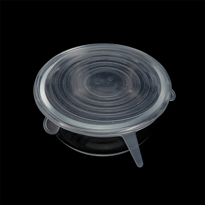 Набор силиконовых крышек 6 размеров с полезной гибкой эластичной силиконовой крышкой для сохранения свежести