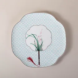 Wholesale western design porcelain dinnerware set Phnom Penh bulk wedding Bone China dinner plates sets