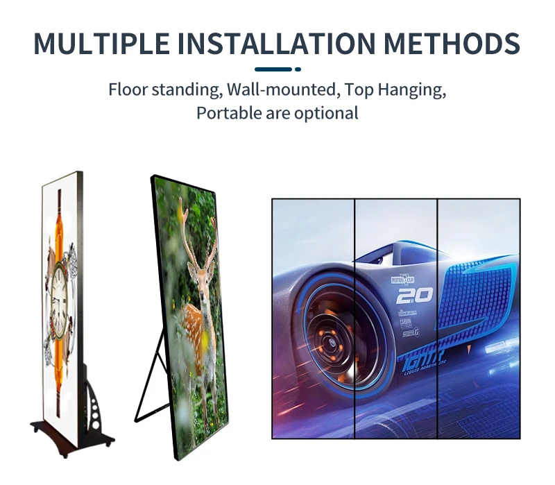 Indoor Portable Advertising Display Digital Display For Advertising Led Display Board For Advertising