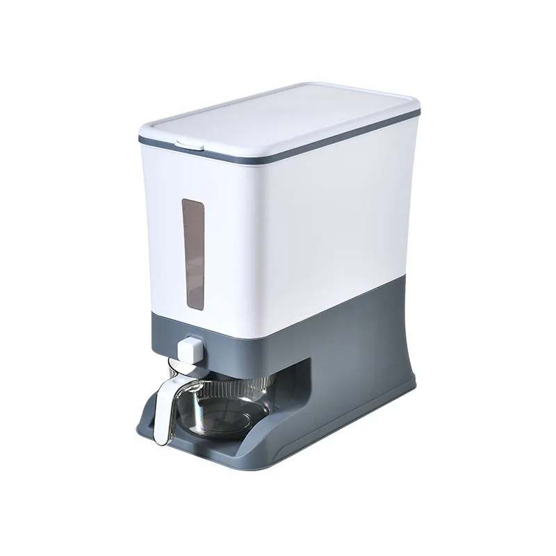 Home Grain Storage Press-type Plastic Food Box Rice Dispenser Storage Container