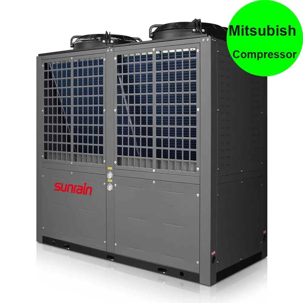Sunrain 50 кВт 75 120 100k BTU R410a OEM 380V умный контролируемый коммерческий инвертор тепловой насос для бассейна